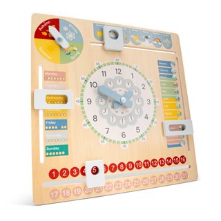 Calendar clock - English